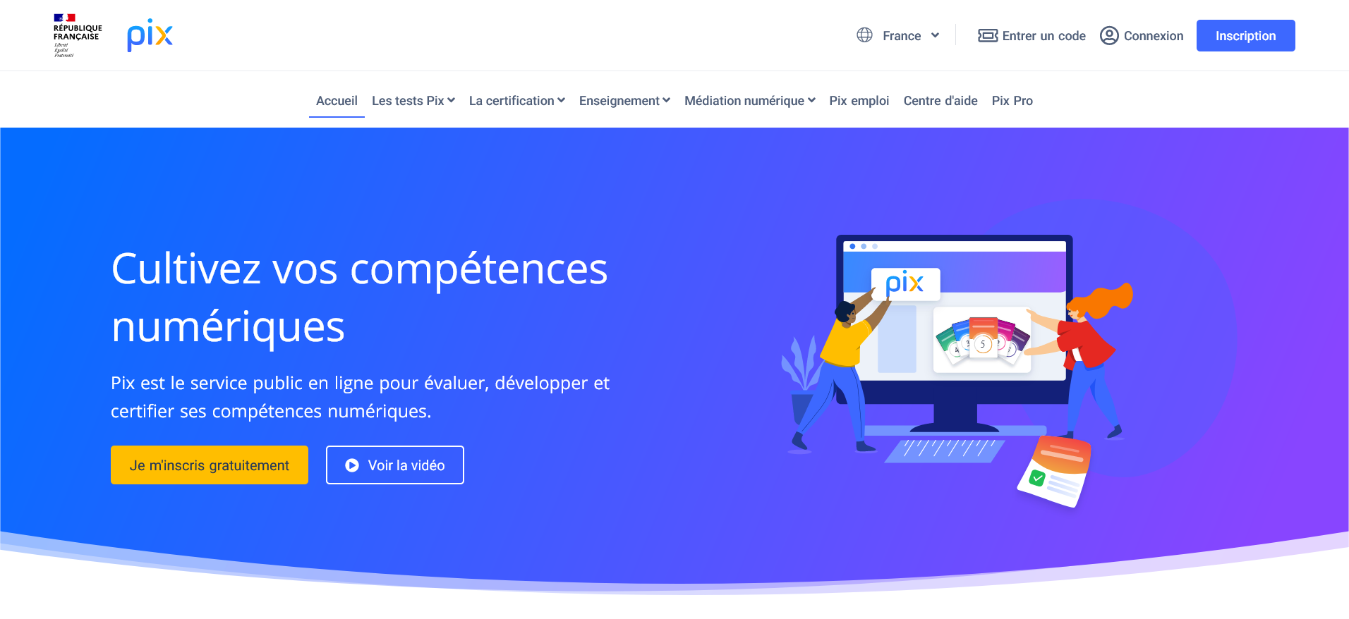 Accueil - Pix - pix.fr