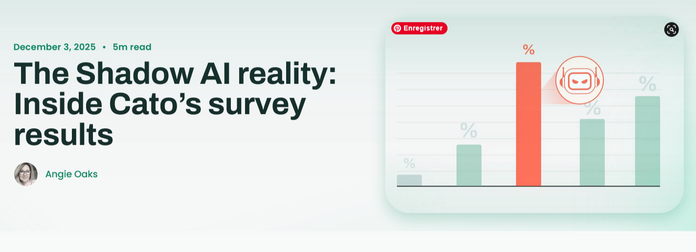 Shadow AI : un fossé critique entre usage et gouvernance dans les entreprises, selon une enquête de Cato Networks