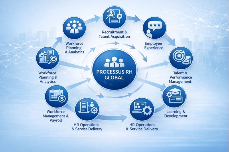 8 domaines du processus RH