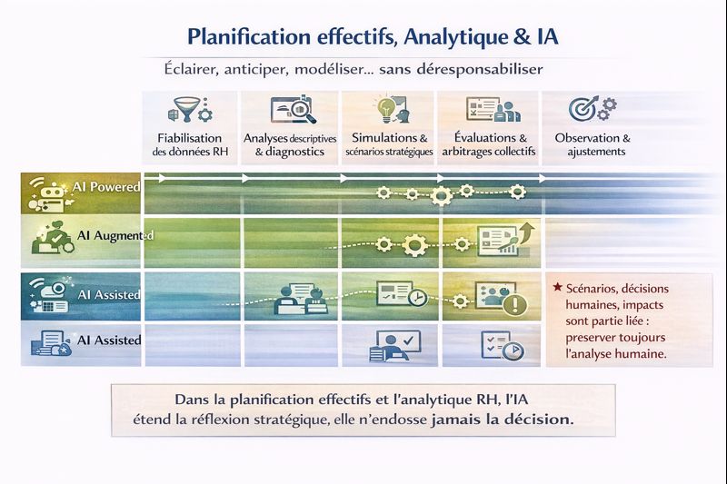 Planification des effectifs et analytique RH : quelles opportunités pour l’IA dans ce processus RH ?