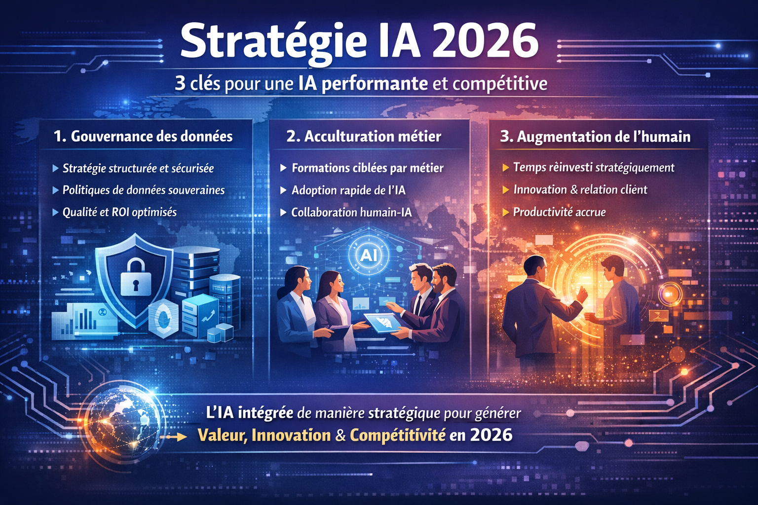 Tendances IA 2026 : DataScientest analyse 3 clés pour une stratégie IA performante et gagner en compétitivité
