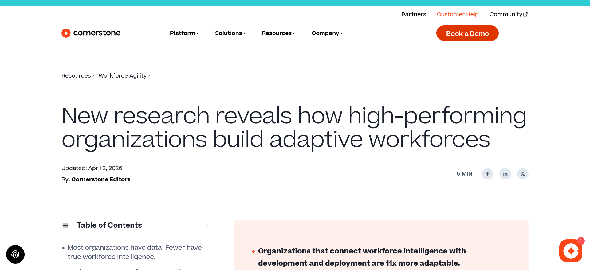 Une nouvelle étude Cornerstone révèle le lien entre agilité des collaborateurs et performance globale de l’entreprise