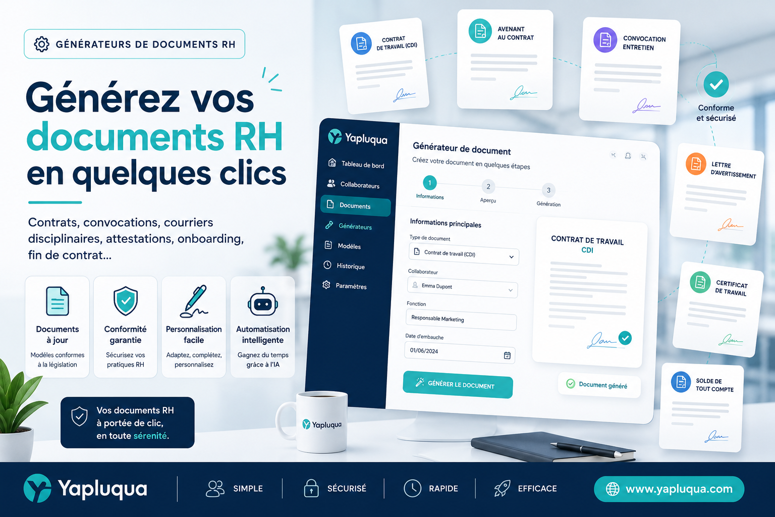 Générateurs de documents RH