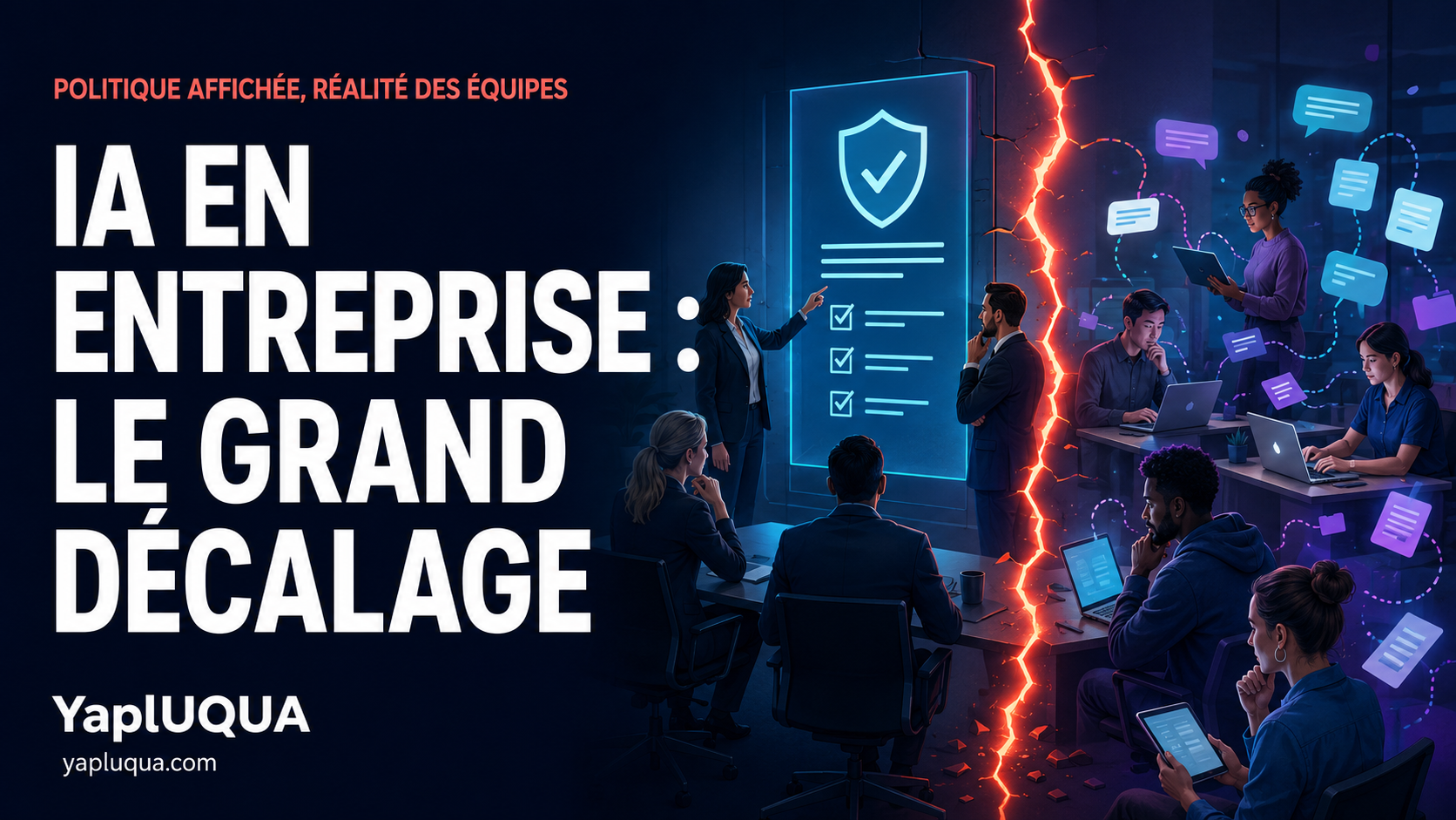 Le grand décalage de l'IA : les nouvelles données révèlent une fracture entre la politique IA des entreprises et la réalité des collaborateurs