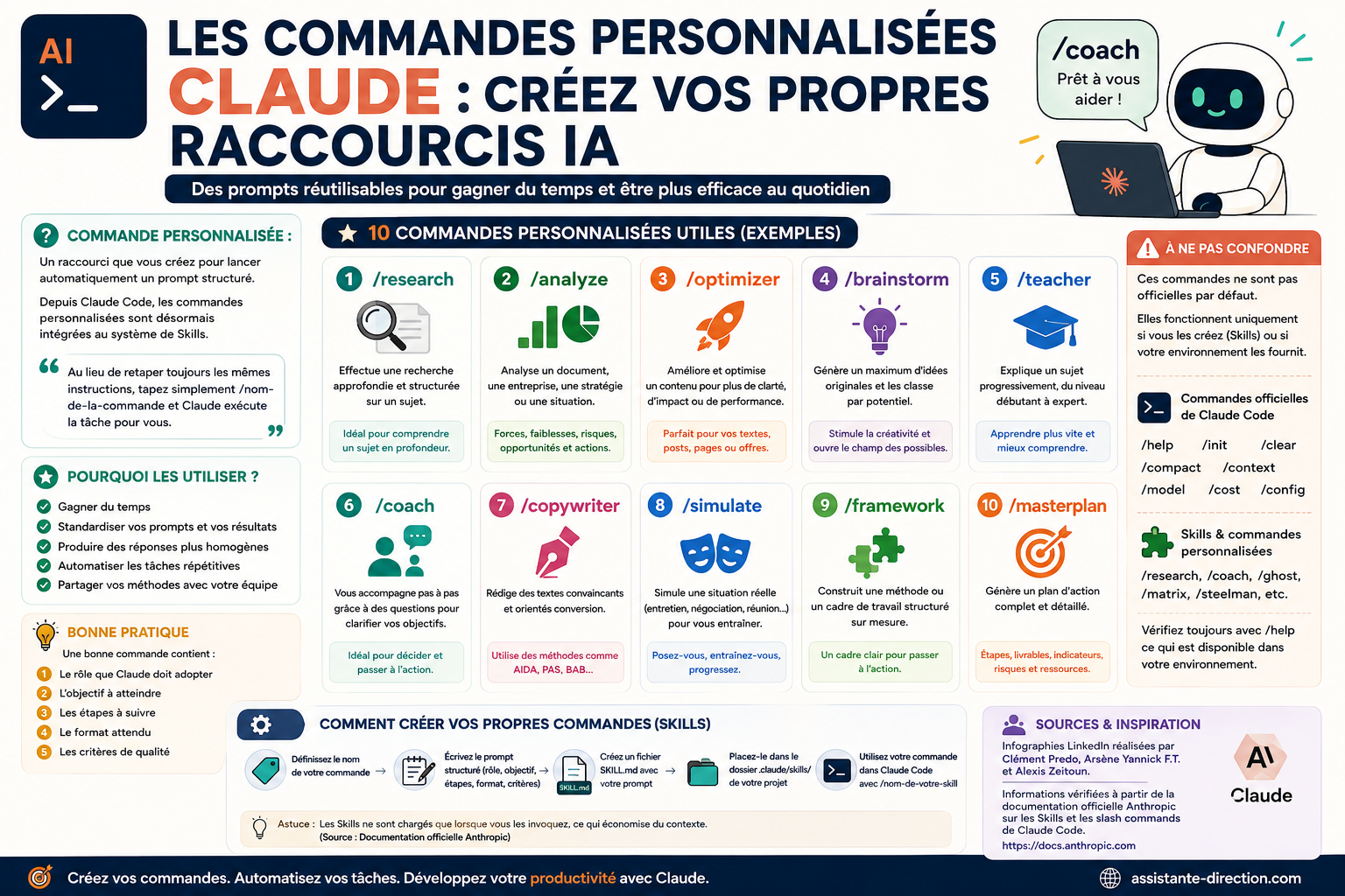 Les commandes personnalisées Claude : créez vos propres raccourcis IA