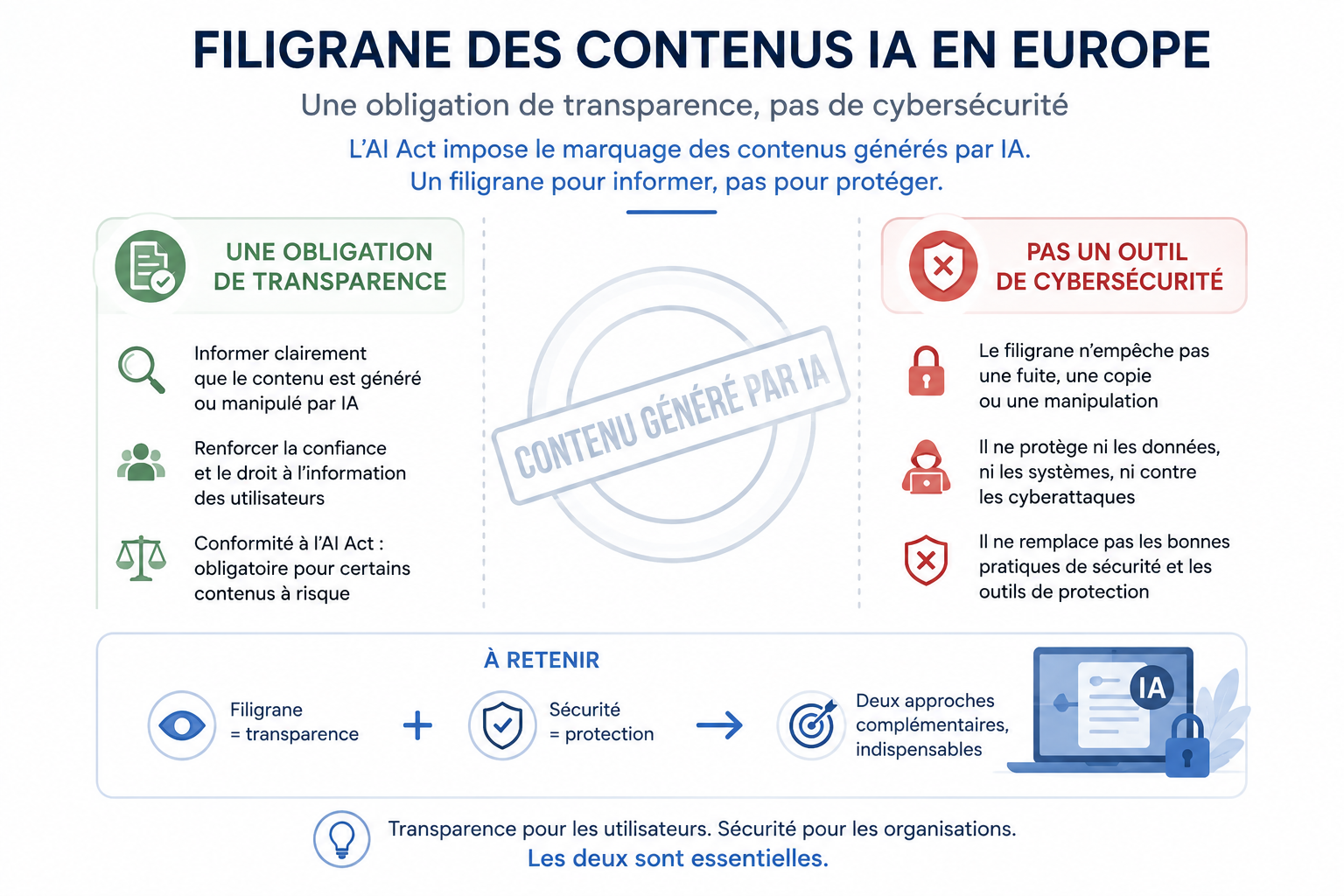 Filigrane des contenus IA en Europe une obligation de transparence, pas de cybersécurité, alerte Keeper Security