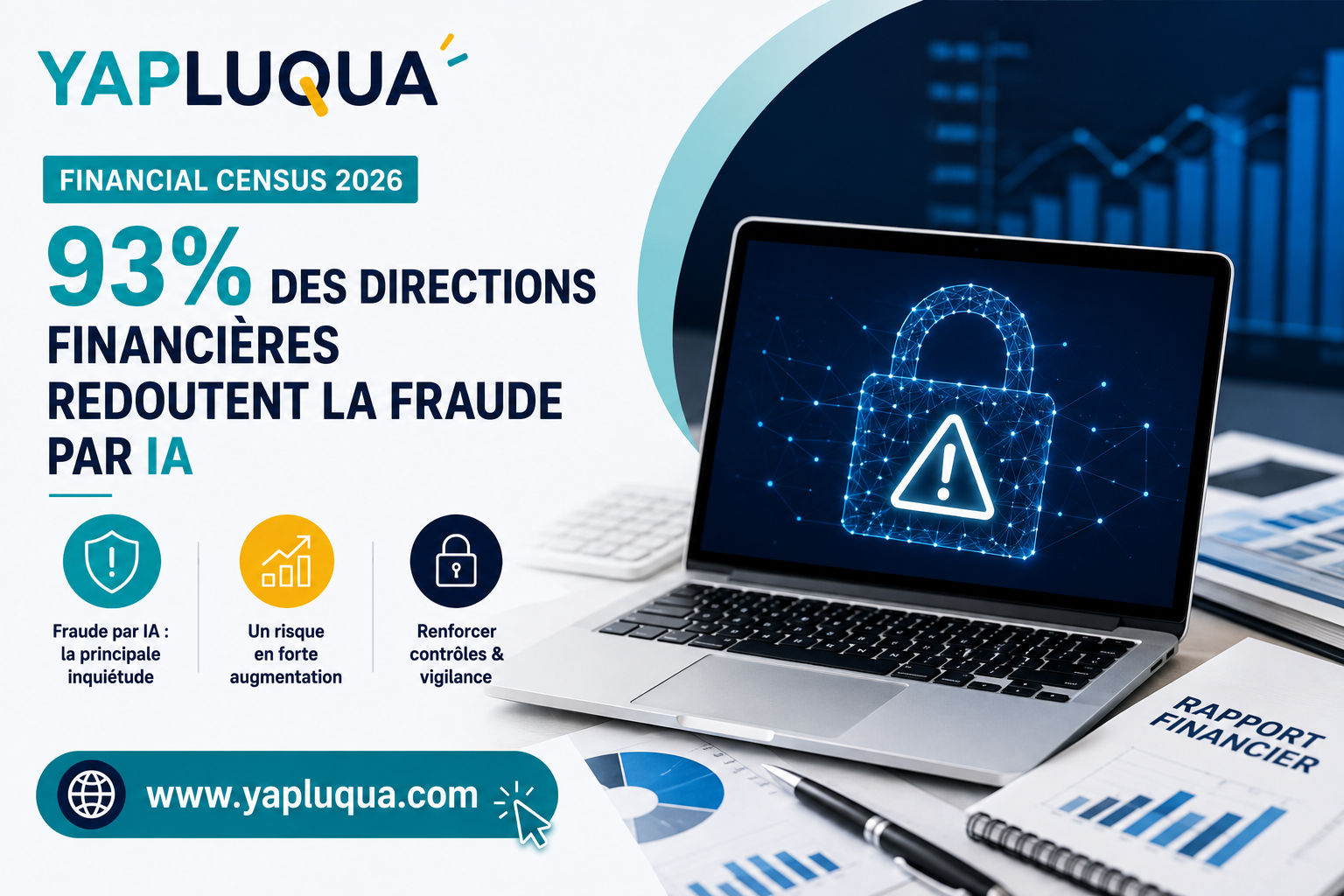 Financial Census 2026 : 93 % des directions financières redoutent la fraude par IA