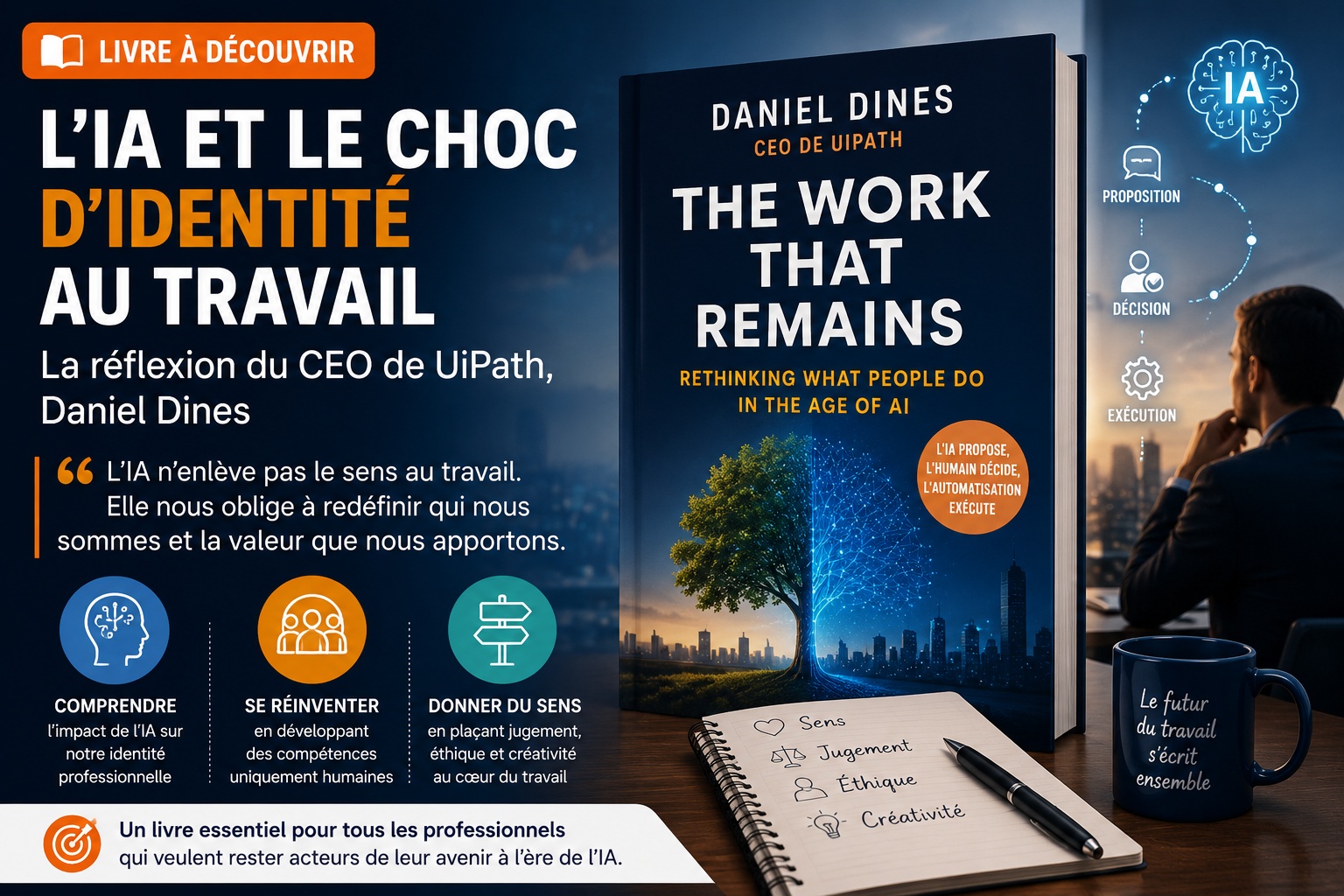 [Livre] L'IA et le choc d'identité au travail : la réflexion du CEO de UiPath, Daniel Dines